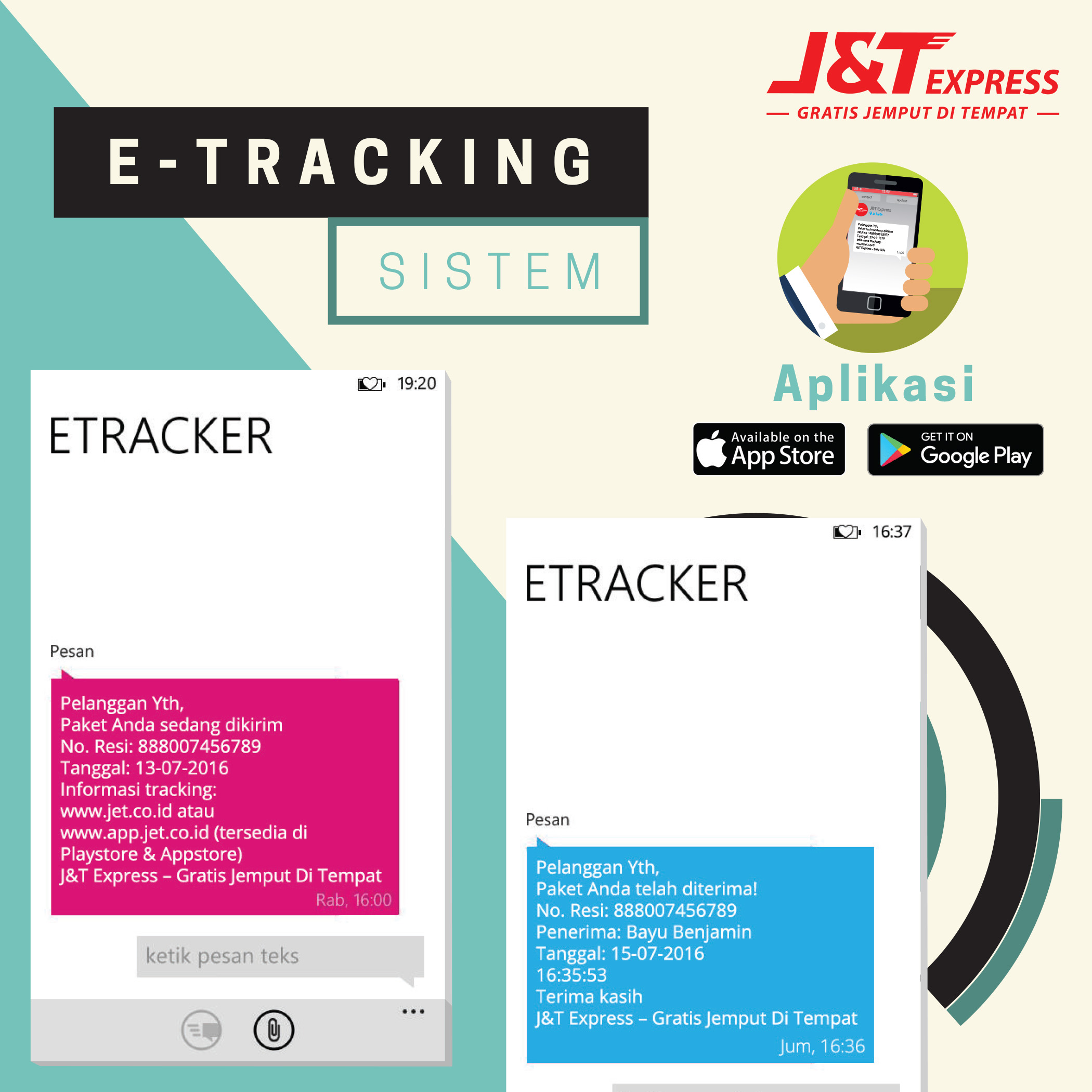 J n t tracking number