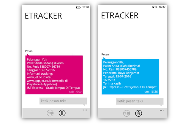 J&t express delivery tracking